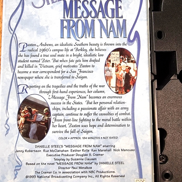 Danielle Steele's Message from Nam VHS Movie - Picture 3 of 3